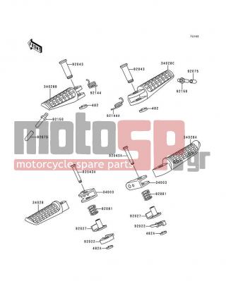 KAWASAKI - NINJA® 250R 1997 -  - Footrests