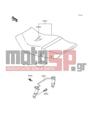 KAWASAKI - NINJA® 250R 1997 - Body Parts - Seat - 92081-1580 - SPRING,HOOK RETURN