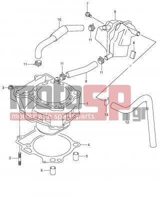 SUZUKI - DR-Z400 S (E2) 2002 - Engine/Transmission - CYLINDER -  - CLIP 