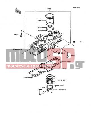KAWASAKI - NINJA® 600R 1997 - Κινητήρας/Κιβώτιο Ταχυτήτων - Cylinder/Piston(s) - 11005-1493 - CYLINDER-ENGINE