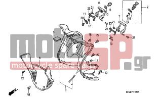 HONDA - FES250 (ED) 2002 - Body Parts - INNER BOX - 93903-34380- - SCREW, TAPPING, 4X12