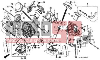 HONDA - XRV750 (IT) Africa Twin 1993 - Engine/Transmission - CARBURETOR (COMPONENT PARTS) - 16188-MW0-671 - PLATE, FUNNEL SETTING
