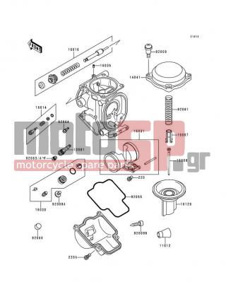 KAWASAKI - NINJA® ZX™-6R 1997 - Engine/Transmission - Carburetor Parts