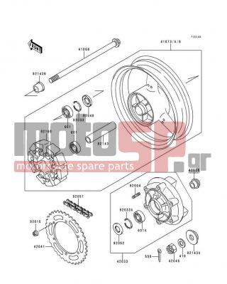 KAWASAKI - NINJA® ZX™-6R 1997 -  - Rear Wheel/Chain