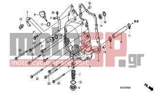 HONDA - FES125 (ED) 2004 - Κινητήρας/Κιβώτιο Ταχυτήτων - RIGHT CRANKCASE COVER (FES1253-5)(FES1503-5) - 95701-0603500 - BOLT, FLANGE, 6X35