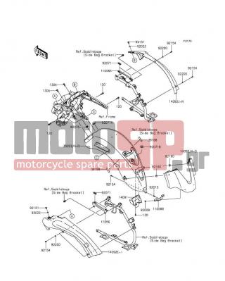 KAWASAKI - VULCAN® 1700 VAQUERO® ABS SE 2014 - Body Parts - Rear Fender(s) - 120CA0825 - BOLT-SOCKET,8X25