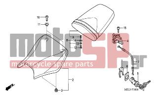 HONDA - CBR1000RR (ED) 2004 - Body Parts - SEAT - 93903-24320- - SCREW, TAPPING, 4X12