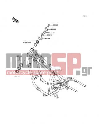 KAWASAKI - VULCAN 500 LTD 1997 -  - Frame - 92047-017 - RACE,ROLLER,32005JR RS