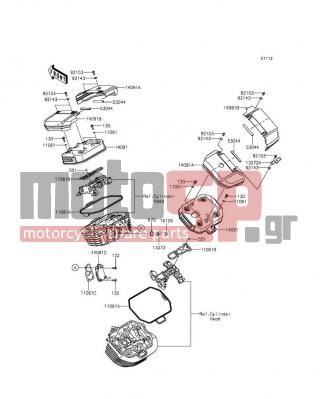 KAWASAKI - VULCAN® 1700 VOYAGER® ABS 2014 - Engine/Transmission - Cylinder Head Cover - 11061-0331 - GASKET,HEAD COVER