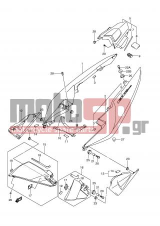 SUZUKI - GSX1300 BKing (E2)  2009 - Body Parts - FRAME COVER (MODEL K8/K9) - 09320-12068-000 - CUSHION, FRAME COVER