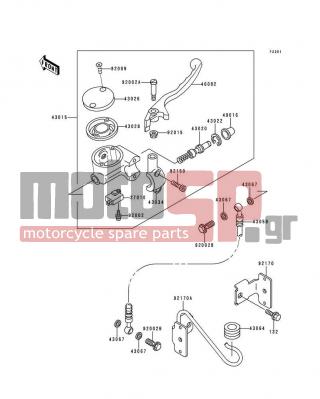 KAWASAKI - VULCAN 800 1997 -  - Front Master Cylinder - 27010-1170 - SWITCH,BRAKE