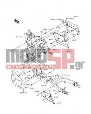 KAWASAKI - VULCAN® 1700 VOYAGER® ABS 2014 - Body Parts - Side Covers/Chain Cover - 92009-1621 - SCREW,6X16