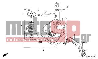 HONDA - SH150 (ED) 2008 - Body Parts - FUEL TANK - 17516-KTF-640 - SEAL, FUEL TANK