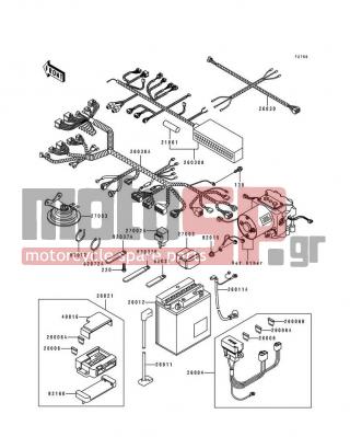 KAWASAKI - GPZ 1100 ABS 1996 -  - Chassis Electrical Equipment - 92037-1539 - CLAMP,WIRING HARNESS