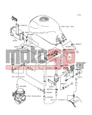 KAWASAKI - GPZ 1100 ABS 1996 - Body Parts - Fuel Evaporative System - 16164-1064 - CANISTER