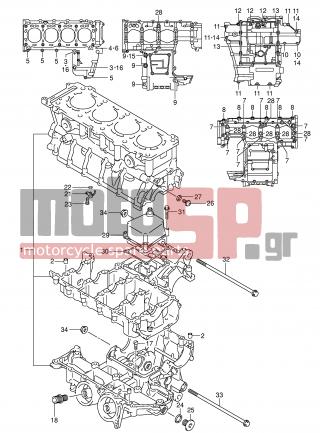 SUZUKI - GSX-R600 (E2) 2001 - Engine/Transmission - CRANKCASE - 07120-06303-000 - BOLT