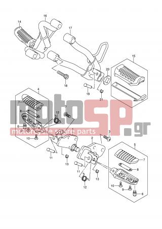 SUZUKI - DL650A (E2) ABS V-Strom 2008 - Frame - FOOTREST