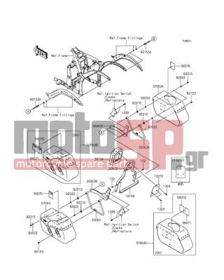 KAWASAKI - VULCAN® 900 CLASSIC LT 2014 - Body Parts - Saddlebags - 92153-0684 - BOLT,6X16