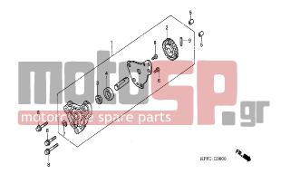 HONDA - CBR125RW (ED) 2007 - Κινητήρας/Κιβώτιο Ταχυτήτων - OIL PUMP - 90702-KFM-900 - DOWEL PIN, 8X12