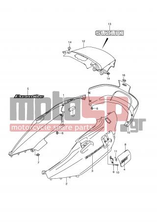 SUZUKI - AN650A (E2) ABS Burgman 2009 - Body Parts - SIDE COVER (AN650AK9) - 47321-10G00-YHG - COVER, FRAME LOWER (GRAY)