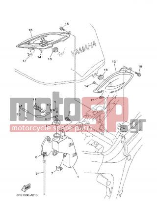 YAMAHA - TDM 900 (GRC) 2002 - Body Parts - SIDE COVER - 3TB-28217-00-00 - Damper 1