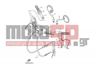YAMAHA - DT125R (GRC) 1999 - Frame - STEERING HANDLE CABLE - 3RM-26301-01-00 - Throttle Cable Assy