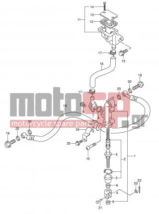 SUZUKI - GSX-R600 (E2) 2001 - Brakes - REAR MASTER CYLINDER - 02112-74123-000 - SCREW