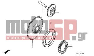 HONDA - CBF500A (ED) ABS 2006 - Engine/Transmission - STARTING CLUTCH - 28126-HA7-672 - OUTER, STARTING ONEWAY CLUTCH