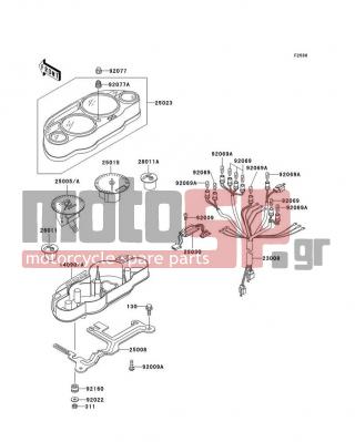 KAWASAKI - NINJA® ZX™-11 1996 -  - Meter(s) - 25008-1199 - BRACKET-METER