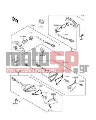 KAWASAKI - NINJA® ZX™-6 1996 -  - Turn Signals - 23048-1145 - LENS-SIGNAL LAMP,RR,RH