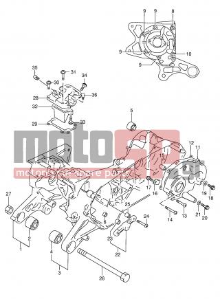 SUZUKI - AG100 X (E71) Address 1999 - Engine/Transmission - CRANKCASE - 01550-06123-000 - BOLT, OIL DRIAIN