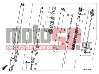 HONDA - CB600FA (ED)  2008 - Suspension - FRONT FORK - 90544-283-000 - WASHER, SPECIAL, 8MM(SHOWA)