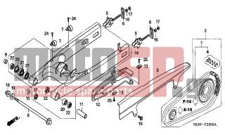 HONDA - CBF600N (ED) 2004 - Frame - SWINGARM - 91071-MR7-003 - BEARING, NEEDLE