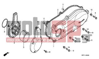 HONDA - FES125 (ED) 2000 - Engine/Transmission - LEFT CRANKCASE COVER - 11395-KFF-900 - GASKET, L. COVER