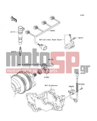 KAWASAKI - CONCOURS® 14 ABS 2013 -  - Ignition System - 92153-0549 - BOLT,FLANGED,8X23