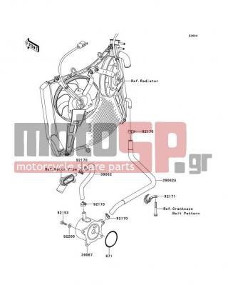 KAWASAKI - CONCOURS® 14 ABS 2013 - Engine/Transmission - Oil Cooler - 92171-0842 - CLAMP