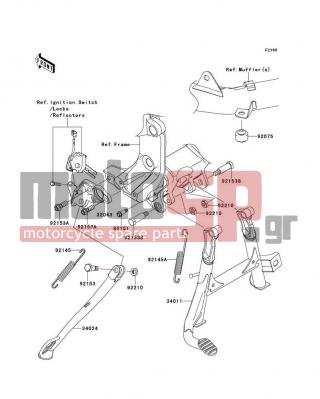 KAWASAKI - CONCOURS® 14 ABS 2013 -  - Stand(s) - 92145-1550 - SPRING,CENTER STAND