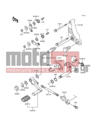 KAWASAKI - CONCOURS 1995 - Engine/Transmission - Gear Change Mechanism