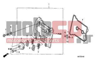 HONDA - FJS600A (ED) ABS Silver Wing 2007 - Engine/Transmission - CYLINDER HEAD COVER - 12331-MAT-750 - COVER, REED VALVE