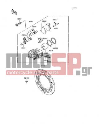 KAWASAKI - KLR650 1995 -  - Front Brake - 49006-1055 - BOOT,CALIPER