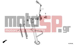 HONDA - CBR250R (ED) ABS   2011 - Frame - STAND - 50542-MB0-611 - SUB SPRING, SIDE STAND