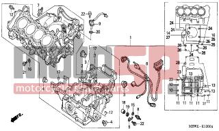 HONDA - CBR600F (ED) 2006 - Engine/Transmission - CRANKCASE - 95701-0805000 - BOLT, FLANGE, 8X50