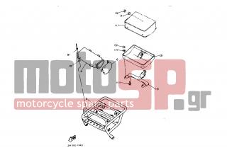 YAMAHA - XT600 (EUR) 1987 - Frame - CHASSIS 2 (FOR DENMARK NORWAY) - 49R-24884-00-00 - Stay, Document Box