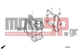 HONDA - FES150A (ED) ABS 2007 - Κινητήρας/Κιβώτιο Ταχυτήτων - CYLINDER - 12100-KGG-910 - CYLINDER COMP.