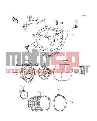 KAWASAKI - KX80 1995 - Engine/Transmission - Air Cleaner