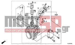 HONDA - CBR250R (ED) ABS   2011 - Engine/Transmission - THROTTLE BODY - 16422-HP5-602 - JOINT, INJECTOR