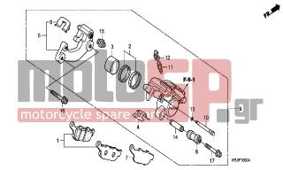 HONDA - FES150 (ED) 2004 - Brakes - REAR BRAKE CALIPER (FES1253- 5)(FES1503-5)