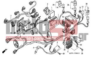 HONDA - VTR1000SP (ED) 2006 - Electrical - WIRE HARNESS (REAR) - 32101-MCF-E30 - HARNESS, RR.