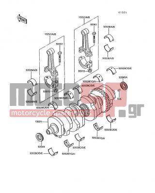 KAWASAKI - VOYAGER XII 1995 - Κινητήρας/Κιβώτιο Ταχυτήτων - Crankshaft - 13251-1070-II - ROD-ASSY-CONNECTING,I