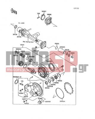 KAWASAKI - VOYAGER XII 1995 - Engine/Transmission - Drive Shaft/Final Gear - 92049-1034 - SEAL-OIL,S-831009HS